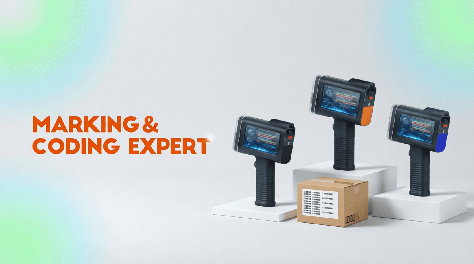 MobileMarking handheld inkjet printers with product packaging