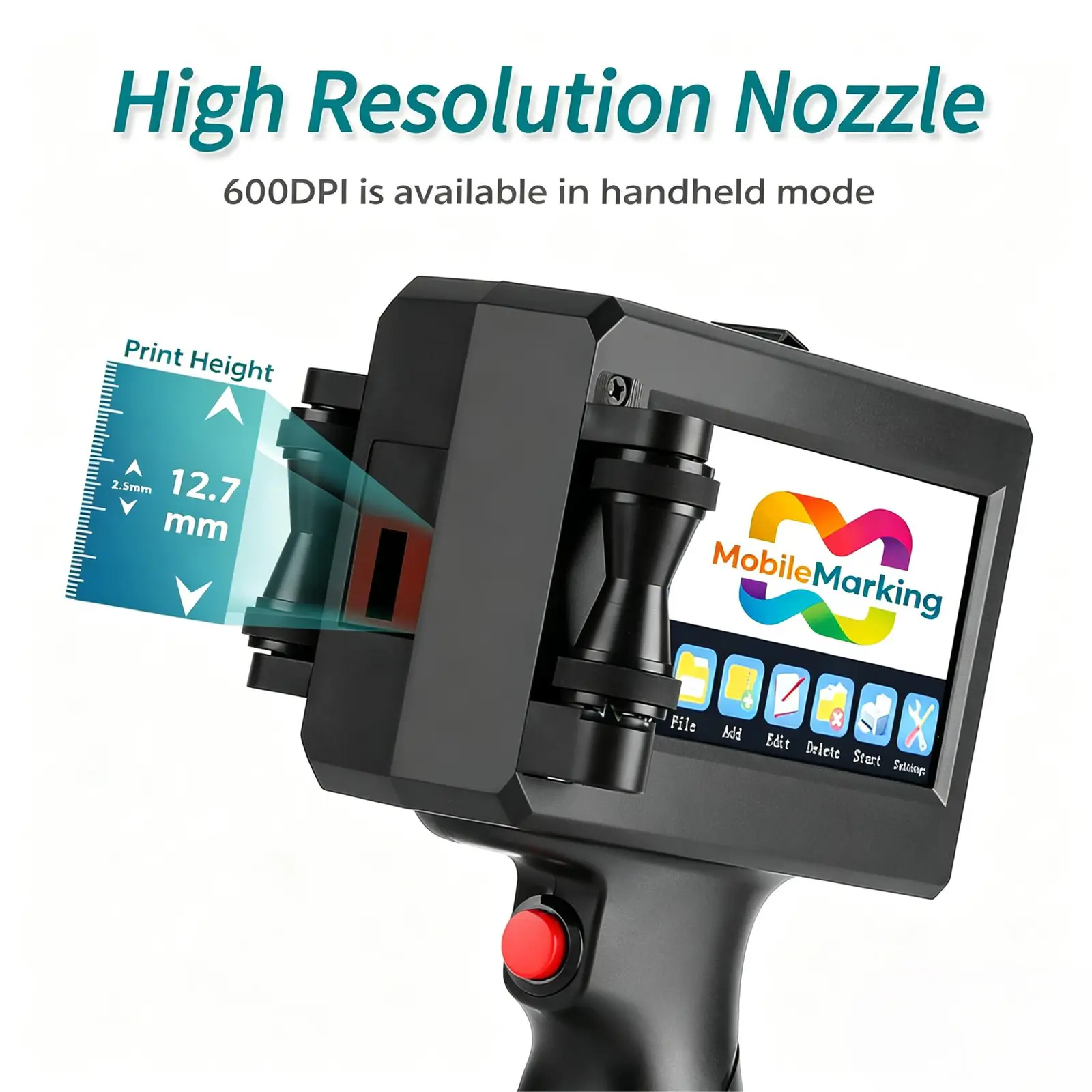 Compact Handheld Inkjet Printer No APP Needed, USB Image Import, 600 DPI, SKU 1691, product thumbnail 5