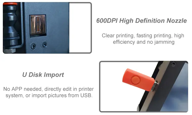 Compact Handheld Inkjet Printer No APP Needed, USB Image Import, 600 DPI, SKU 1691, product thumbnail 9