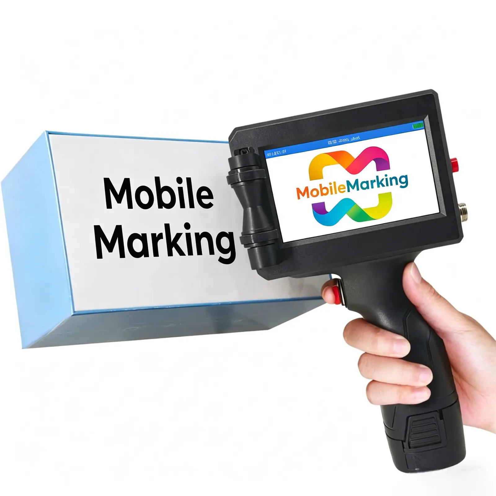 1-Inch Handheld Inkjet Printer 25.4mm Wide Format, Removable Battery, SKU 1691S, product image