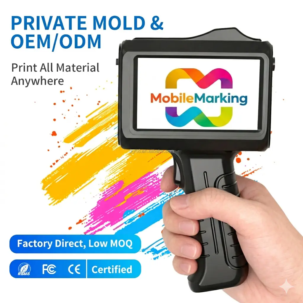 Handheld Inkjet Printer 600 DPI Type-C Charging Variable Data Printing, SKU 127A, product image
